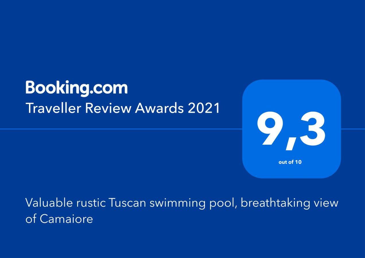 Valuable Rustic Tuscan Swimming Pool, Breathtaking View Of Camaiore Εξωτερικό φωτογραφία